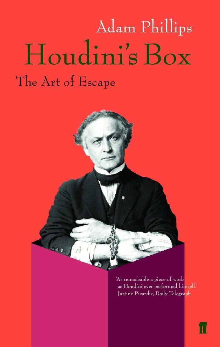 Couverture du livre « HOUDINI'S BOX » de Phillips, Adam, librairie Les Contes Infusés à Corte