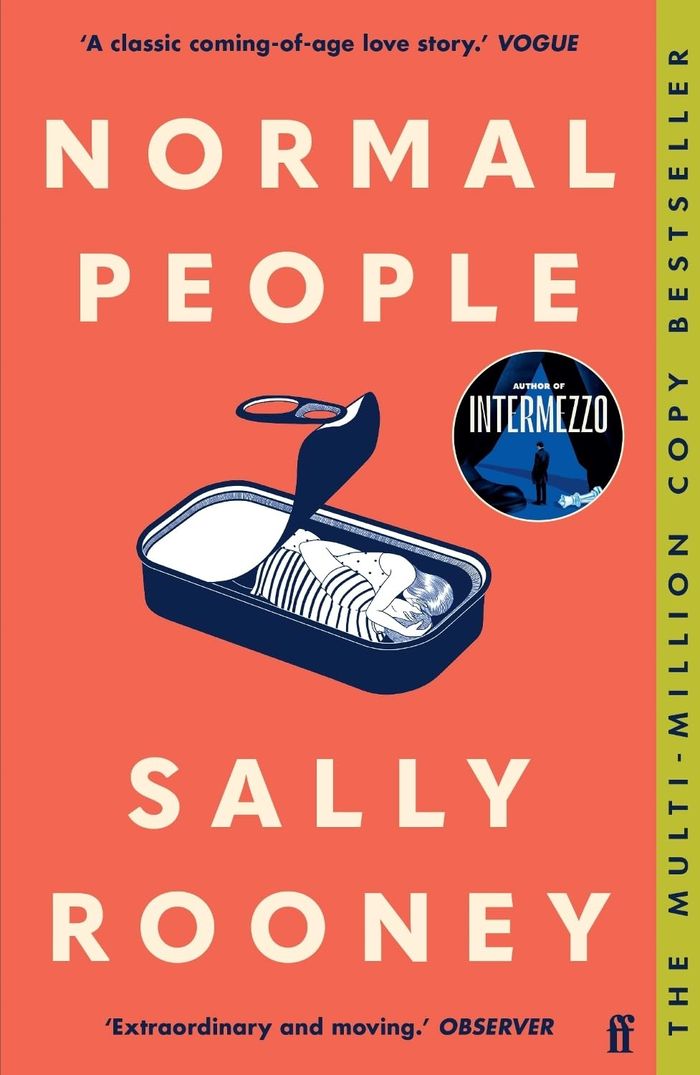 Couverture du livre « NORMAL PEOPLE - THE MULTIMILLION COPY BESTSELLER » de Sally Rooney, librairie Les Contes Infusés à Corte