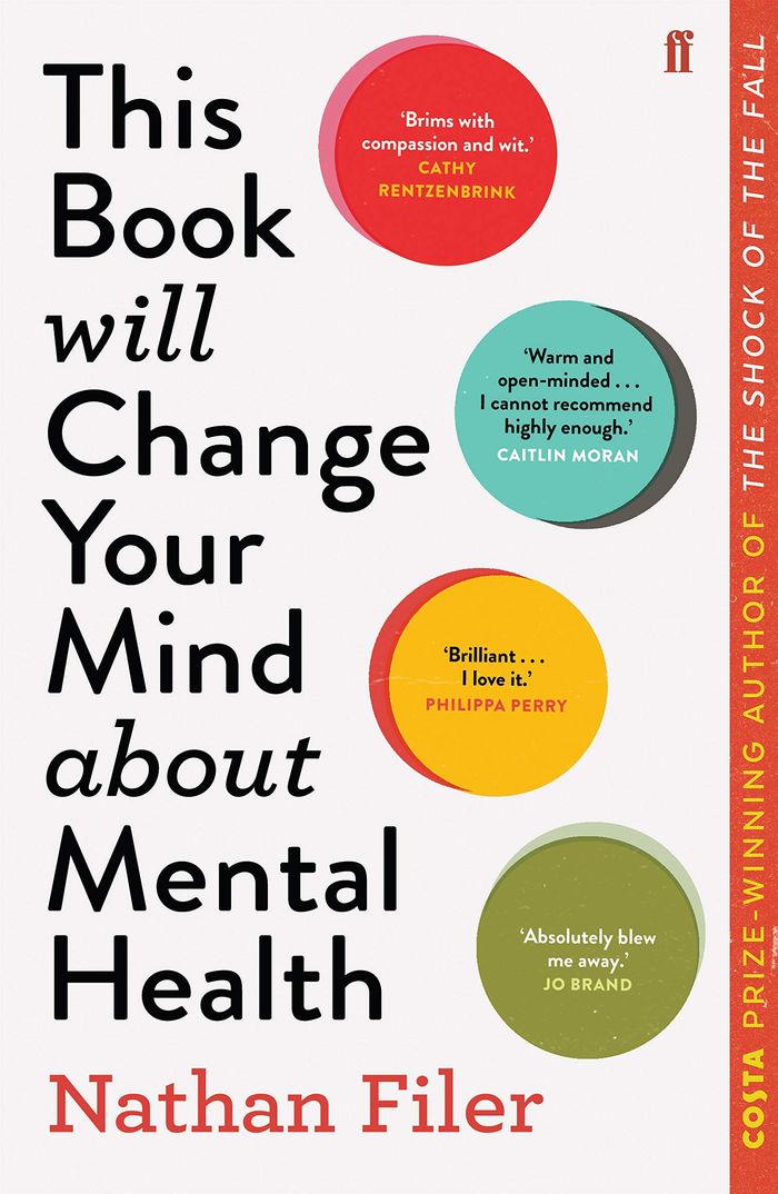 Couverture du livre « THIS BOOK WILL CHANGE YOUR MIND ABOUT MENTAL HEALTH - A JOURNEY INTO THE HEARTLAND OF PSYCHIATRY » de Nathan Filer, librairie Les Contes Infusés à Corte