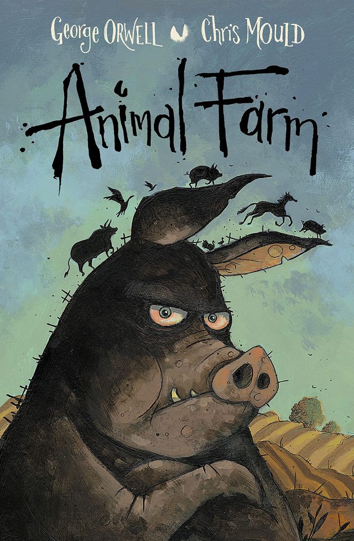 Couverture du livre « ANIMAL FARM » de Orwell/mould, librairie Les Contes Infusés à Corte
