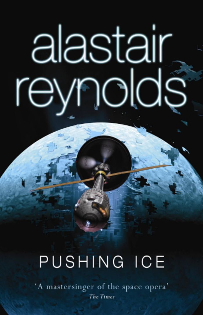 Couverture du livre « PUSHING ICE » de Alastair Reynolds, librairie Les Contes Infusés à Corte