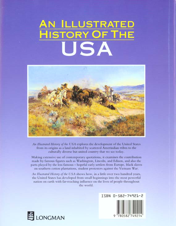 Quatrième de couverture de « ILLUSTRATED HISTORY OF THE USA } »