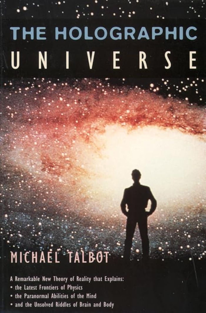 Couverture du livre « THE HOLOGRAPHIC UNIVERSE », librairie Les Contes Infusés à Corte