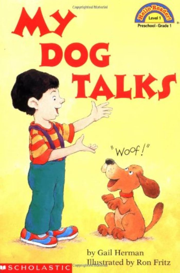 Couverture du livre « MY DOG TALKS (HELLO READER 1) », librairie Les Contes Infusés à Corte