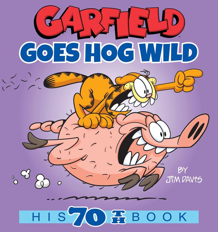 Couverture du livre « GARFIELD GOES HOG WILD - HIS 70TH BOOK » de Jim Davis, librairie Les Contes Infusés à Corte