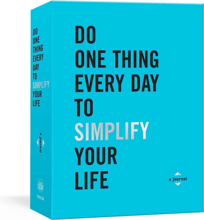 Couverture du livre « DO ONE THING EVERY DAY JOURNALS - DO ONE THING EVERY DAY TO SIMPLIFY YOUR LIFE - A JOURNAL », librairie Les Contes Infusés à Corte