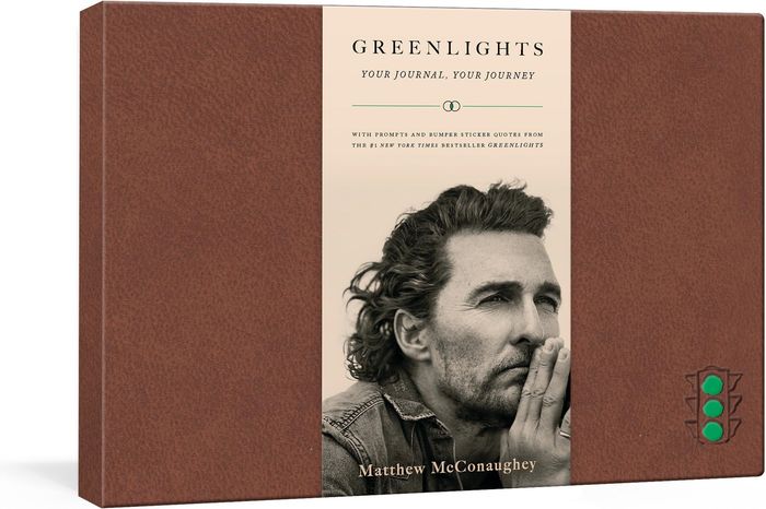 Couverture du livre « GREENLIGHTS - YOUR JOURNAL, YOUR JOURNEY » de Matthew Mcconaughey, librairie Les Contes Infusés à Corte