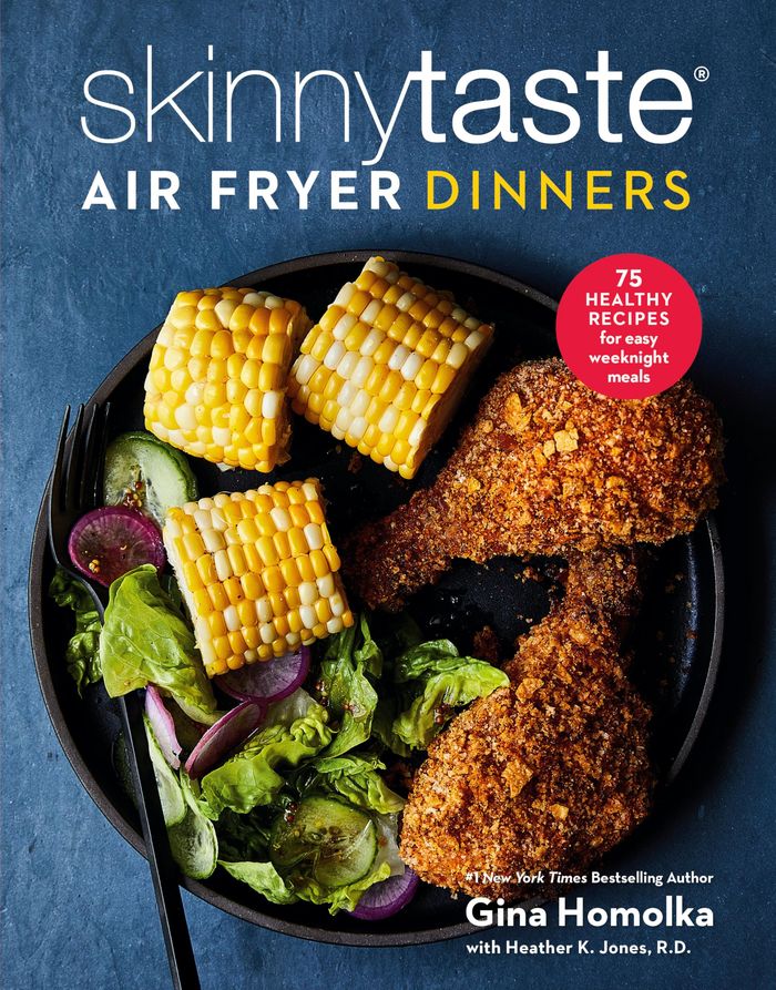 Couverture du livre « SKINNYTASTE AIR FRYER DINNERS - 75 HEALTHY RECIPES FOR EASY WEEKNIGHT MEALS: A COOKBOOK » de Homolka/jones, librairie Les Contes Infusés à Corte