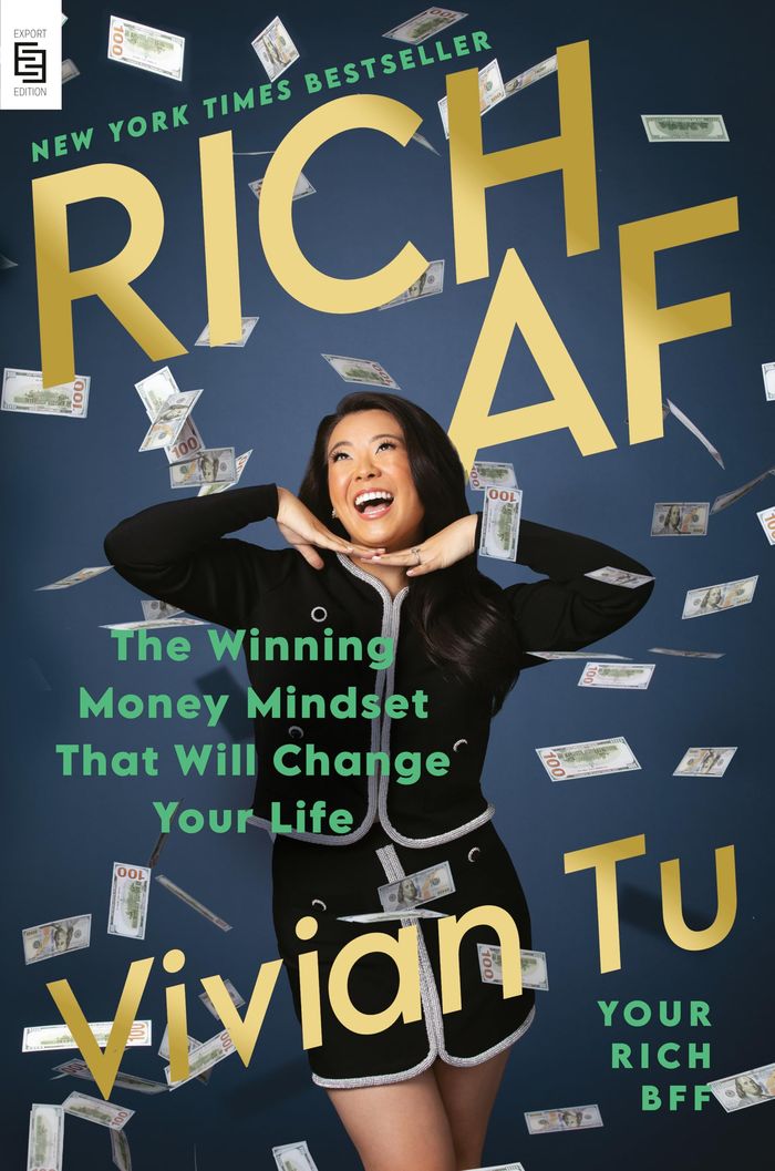 Couverture du livre « RICH AF - THE WINNING MONEY MINDSET THAT WILL CHANGE YOUR LIFE » de Vivian Tu, librairie Les Contes Infusés à Corte