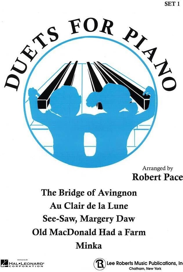 Couverture du livre « DUETS FOR PIANO I BLUE BOOK I PIANO » de Pace Robert, librairie Les Contes Infusés à Corte