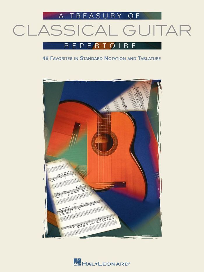 Couverture du livre « A TREASURY OF CLASSICAL GUITAR REPERTOIRE GUITARE » de Auteurs Divers, librairie Les Contes Infusés à Corte