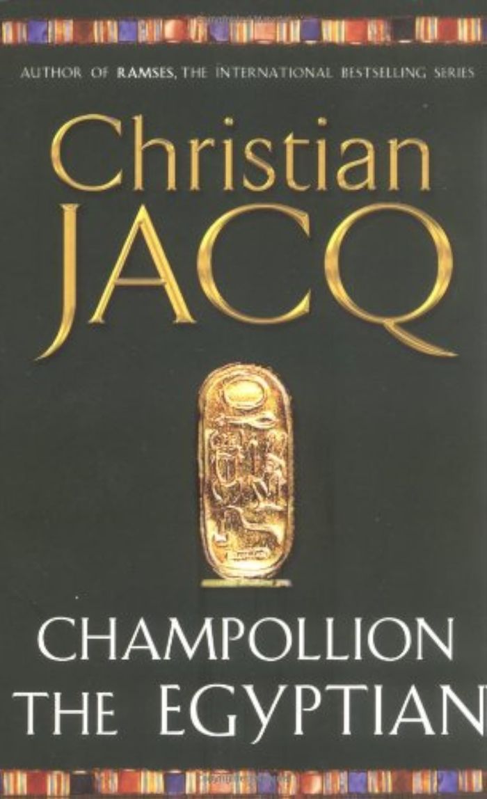 Couverture du livre « CHAMPOLLION THE EGYPTIAN » de Jacq, Christian, librairie Les Contes Infusés à Corte