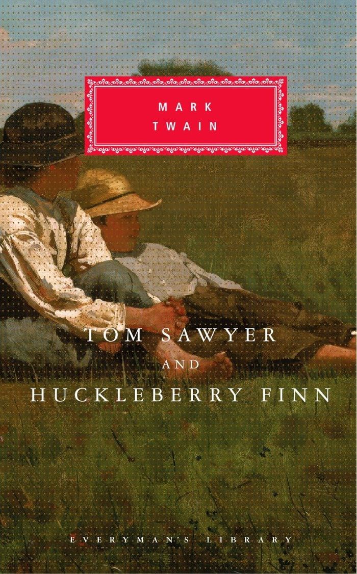 Couverture du livre « EVERYMAN'S LIBRARY CLASSICS SERIES - TOM SAWYER AND HUCKLEBERRY FINN - INTRODUCTION BY MILES DONALD » de Twain/donald, librairie Les Contes Infusés à Corte