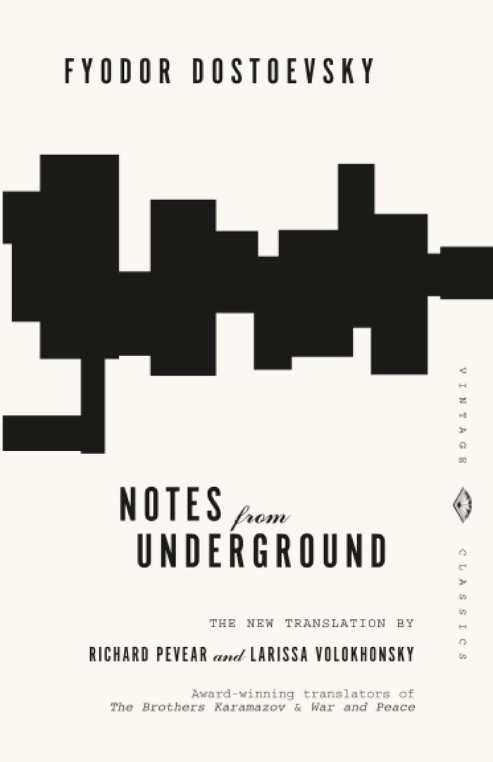 Couverture du livre « VINTAGE CLASSICS - NOTES FROM UNDERGROUND » de Fyodor Dostoevsky, librairie Les Contes Infusés à Corte