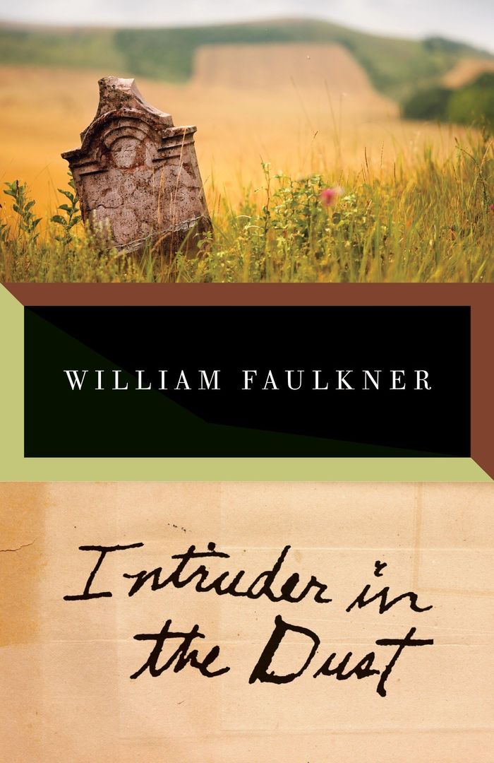 Couverture du livre « VINTAGE INTERNATIONAL - INTRUDER IN THE DUST » de William Faulkner, librairie Les Contes Infusés à Corte