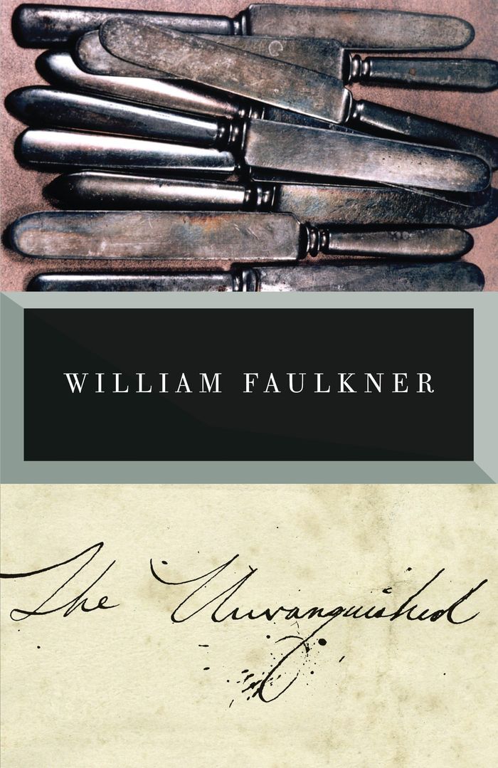 Couverture du livre « VINTAGE INTERNATIONAL - THE UNVANQUISHED » de William Faulkner, librairie Les Contes Infusés à Corte
