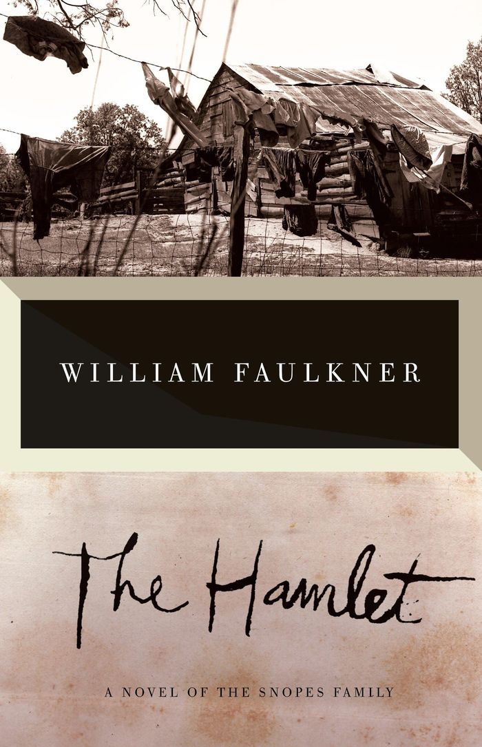 Couverture du livre « VINTAGE INTERNATIONAL - THE HAMLET » de William Faulkner, librairie Les Contes Infusés à Corte