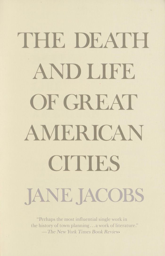 Couverture du livre « THE DEATH AND LIFE OF GREAT AMERICAN CITIES », librairie Les Contes Infusés à Corte