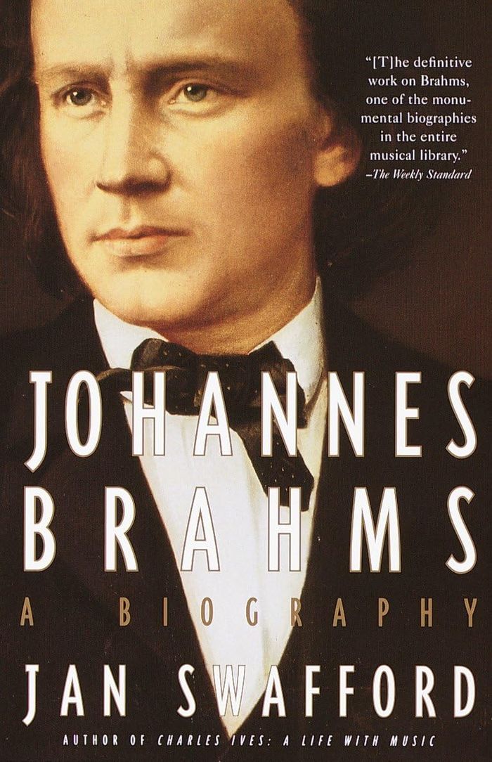 Couverture du livre « JOHANNES BRAHMS - A BIOGRAPHY », librairie Les Contes Infusés à Corte