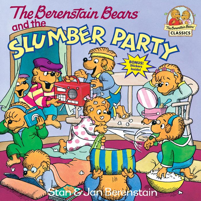 Couverture du livre « FIRST TIME BOOKS - THE BERENSTAIN BEARS AND THE SLUMBER PARTY » de Berenstain, librairie Les Contes Infusés à Corte