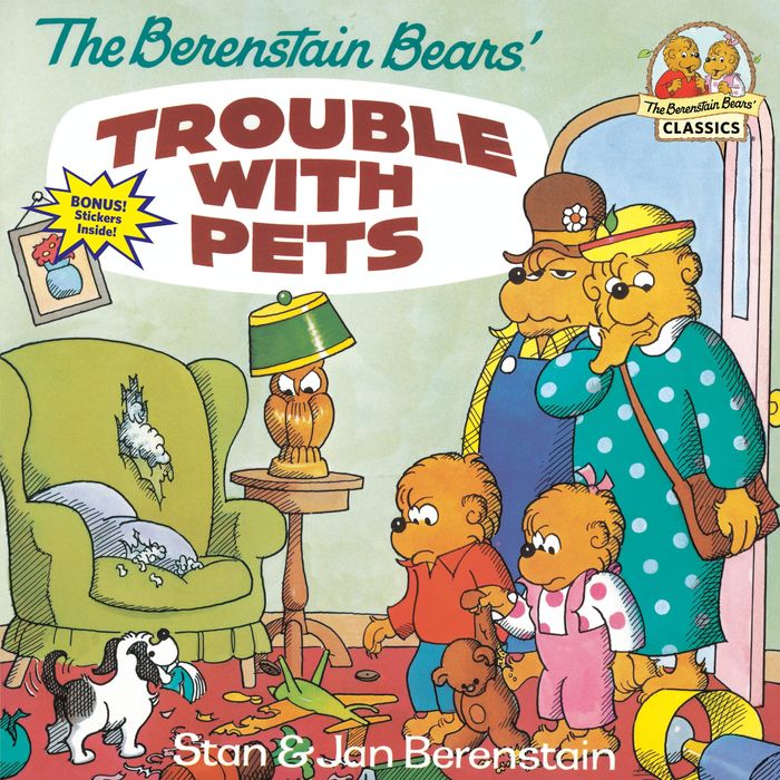 Couverture du livre « BERENSTAIN FIRST TIME CHAPTER BOOKS - THE BERENSTAIN BEARS' TROUBLE WITH PETS » de Berenstain, librairie Les Contes Infusés à Corte