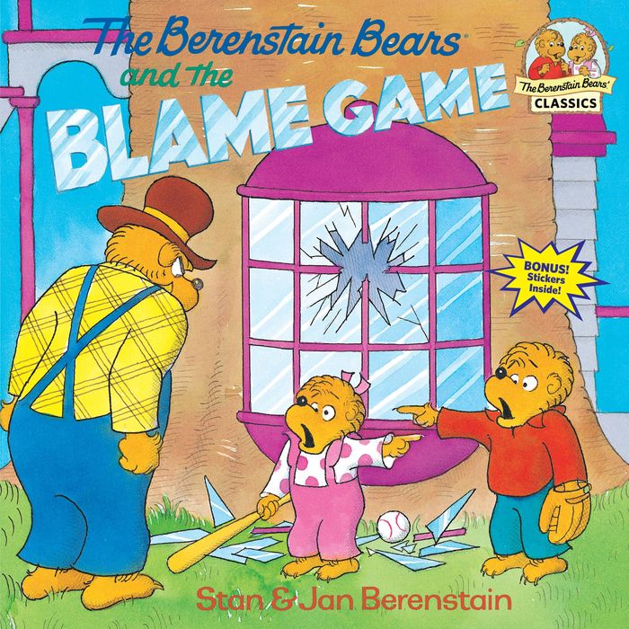 Couverture du livre « FIRST TIME BOOKS - THE BERENSTAIN BEARS AND THE BLAME GAME » de Berenstain, librairie Les Contes Infusés à Corte