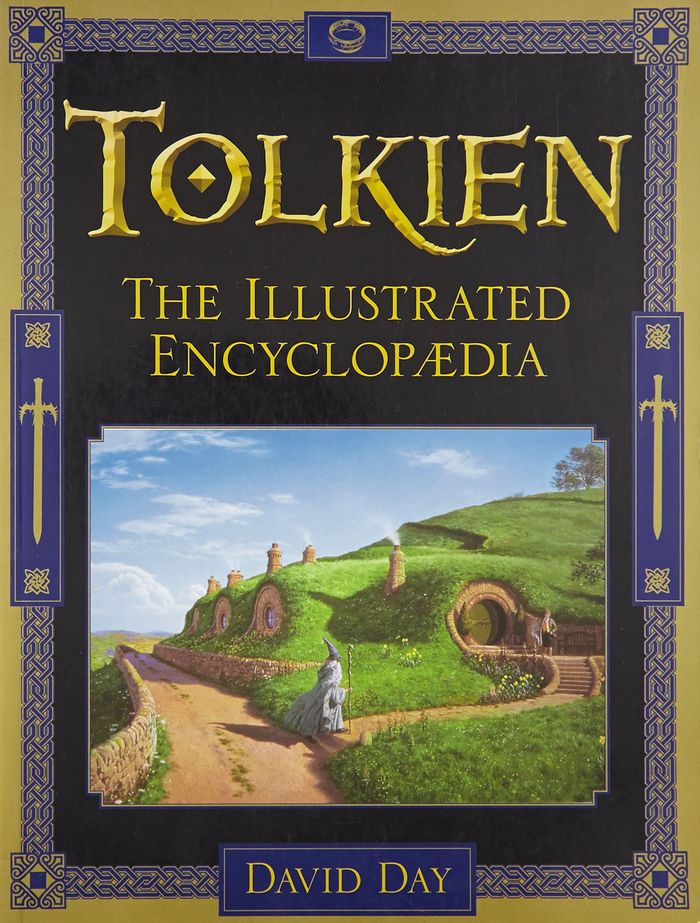 Couverture du livre « TOLKIEN ILLUSTRATED ENCYCLOPEDIA » de David Day, librairie Les Contes Infusés à Corte
