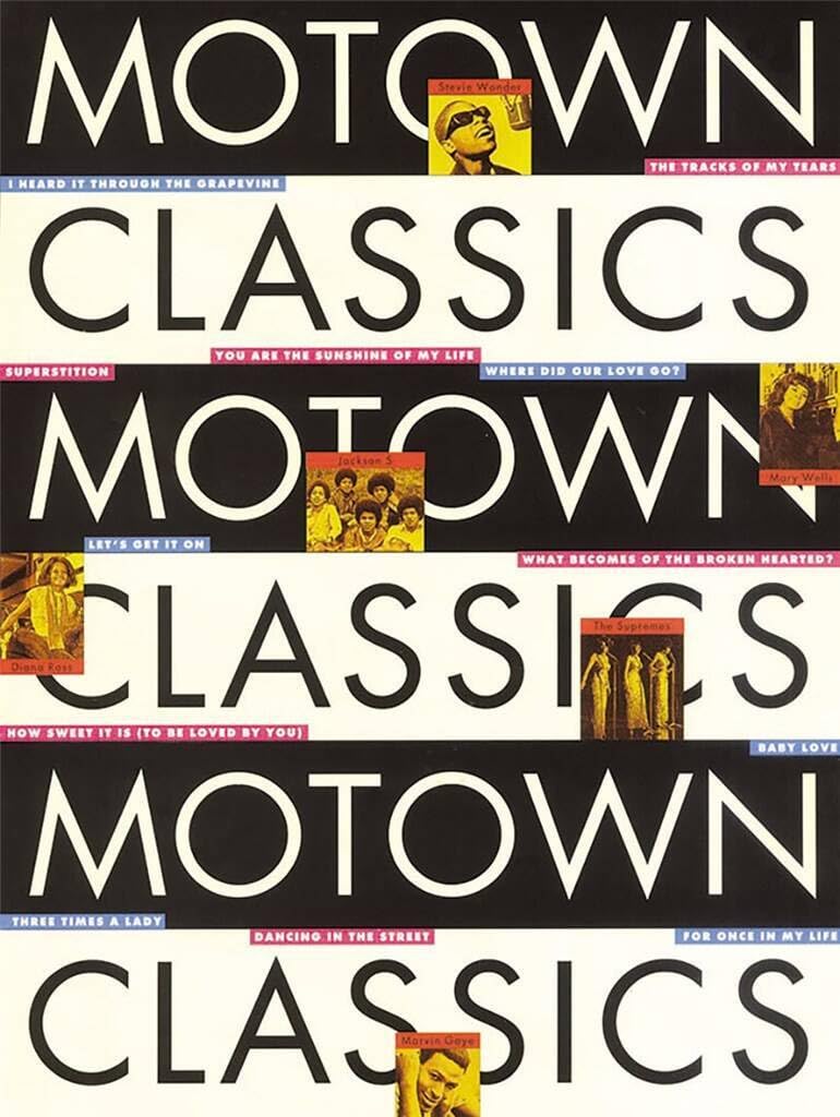 Couverture du livre « MOTOWN CLASSICS PIANO, VOIX, GUITARE » de Auteurs Divers, librairie Les Contes Infusés à Corte