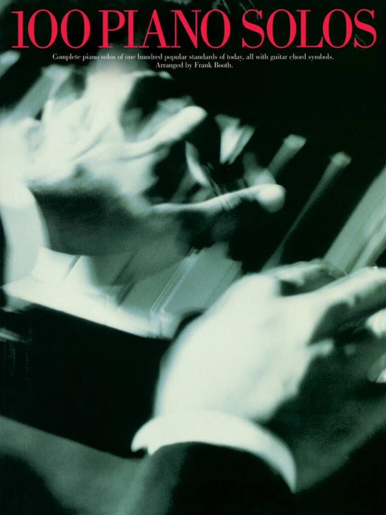 Couverture du livre « 100 PIANO SOLOS » de Booth, (arrang Frank, librairie Les Contes Infusés à Corte