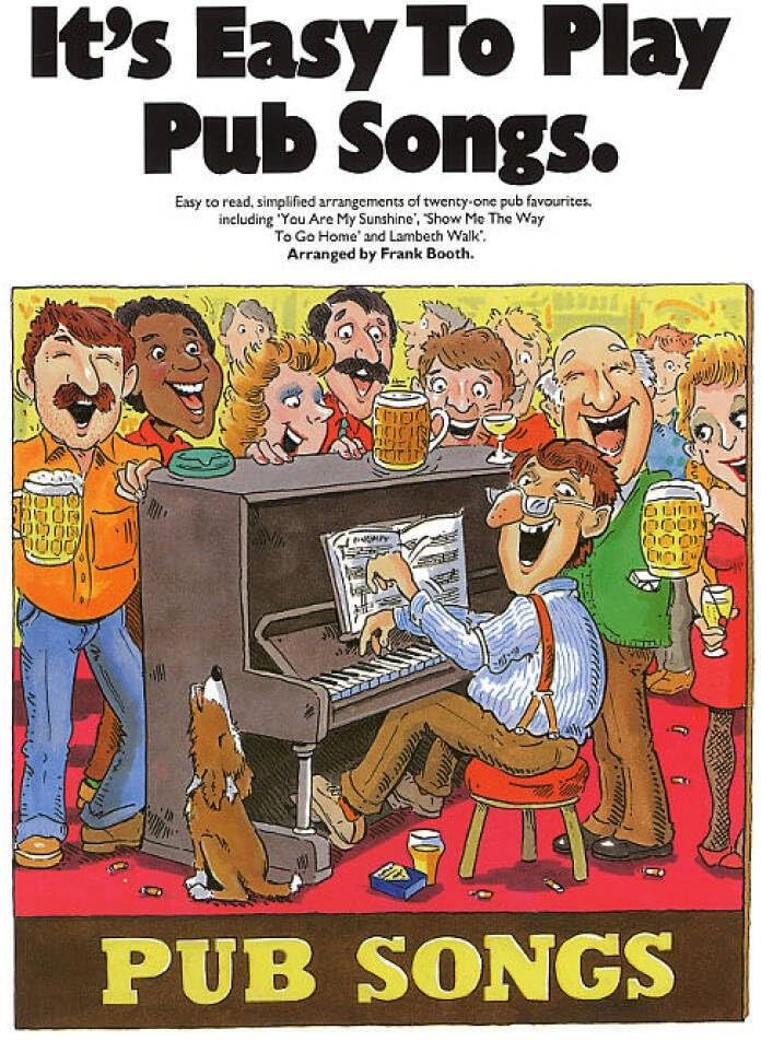 Couverture du livre « IT'S EASY TO PLAY PUB SONGS PIANO, VOIX, GUITARE » de Auteurs Divers, librairie Les Contes Infusés à Corte