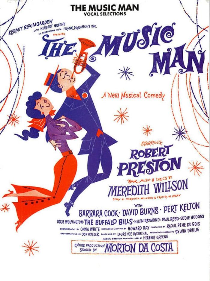 Couverture du livre « MEREDITH WILLSON: THE MUSIC MAN - VOCAL SELECTIONS PIANO, VOIX, GUITARE » de Willson, (c Meredith, librairie Les Contes Infusés à Corte