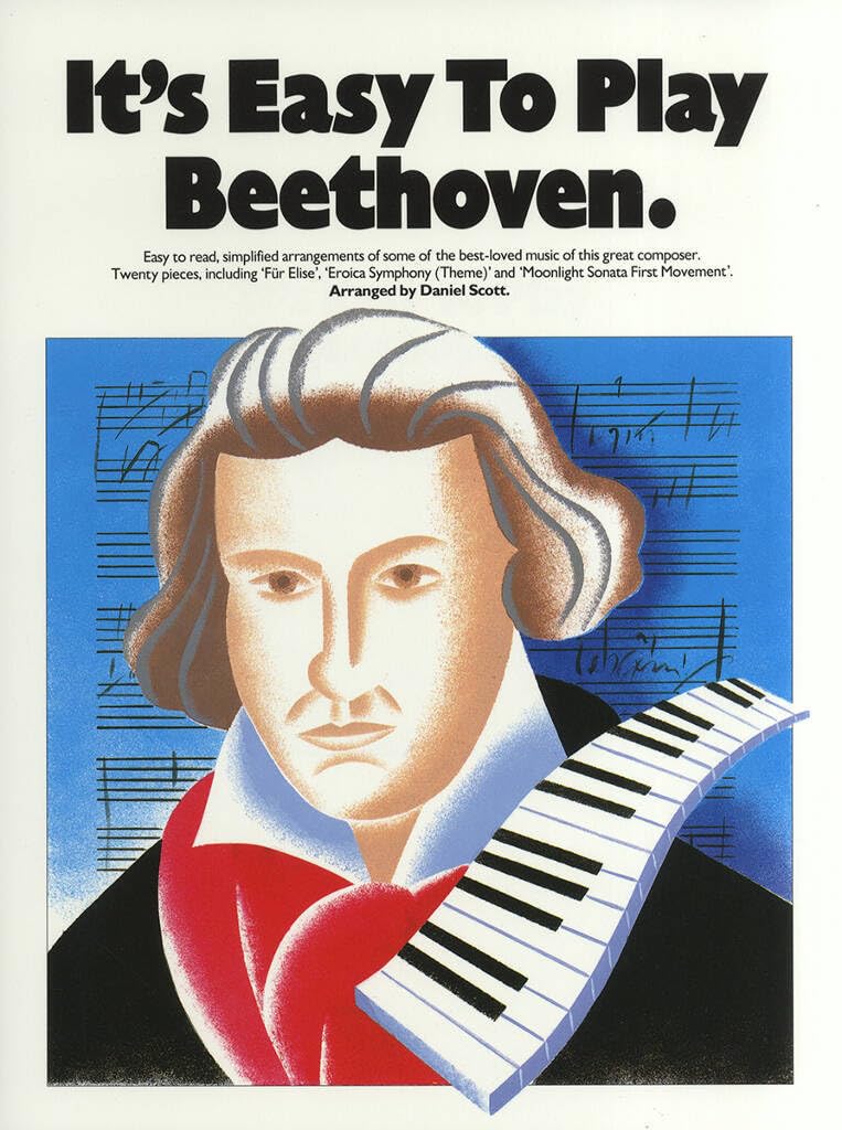 Couverture du livre « IT'S EASY TO PLAY BEETHOVEN PIANO » de Beethoven, Va Ludwig, librairie Les Contes Infusés à Corte