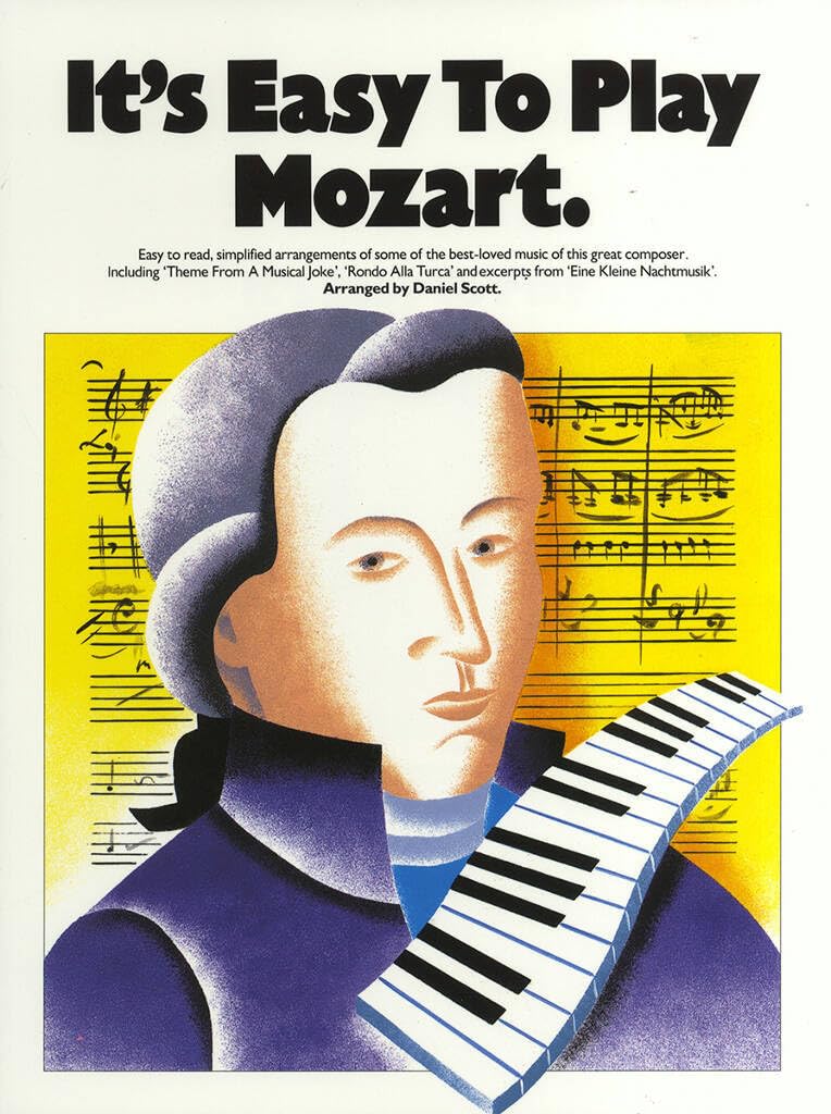 Couverture du livre « IT'S EASY TO PLAY MOZART PIANO » de Mozart, Ama Wolfgang, librairie Les Contes Infusés à Corte