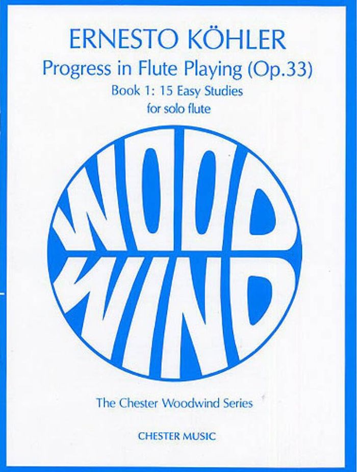 Couverture du livre « KOHLER: PROGRESS IN FLUTE PLAYING OP.33 BOOK 1 » de Kohler, (com Ernesto, librairie Les Contes Infusés à Corte