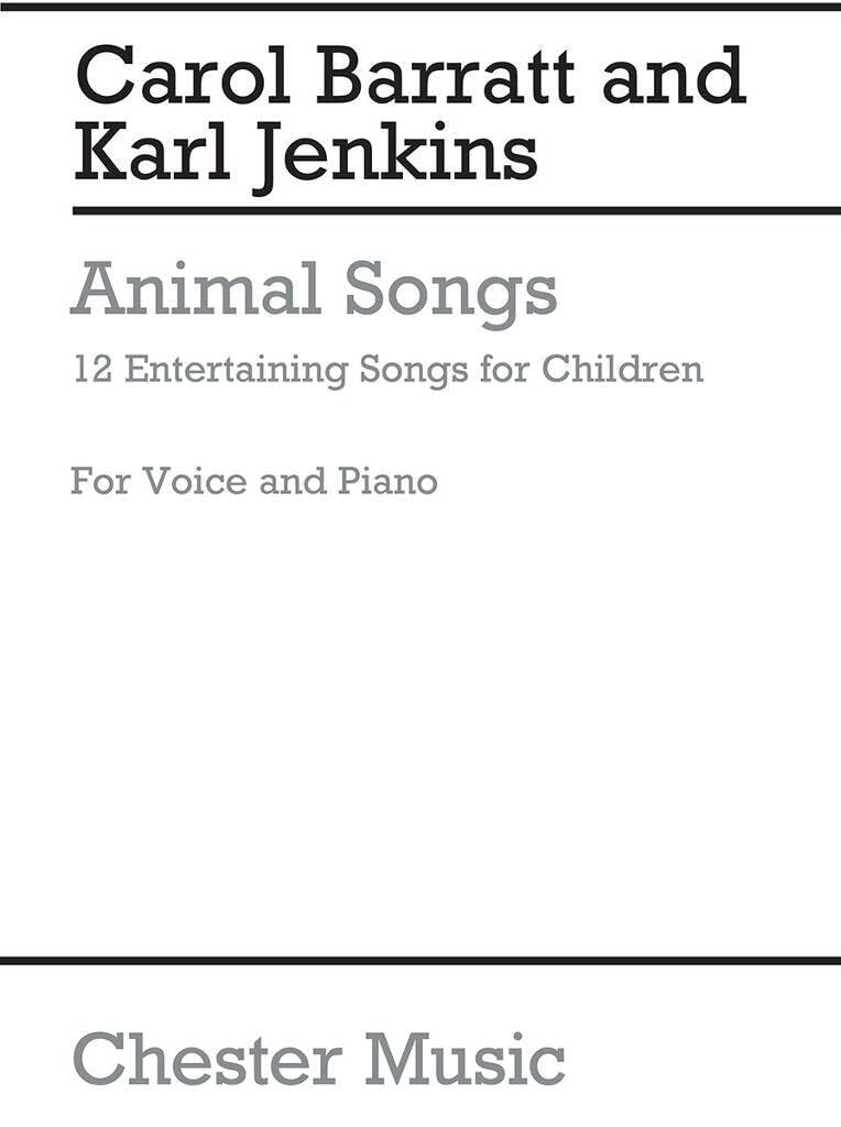 Couverture du livre « BARRATT: ANIMAL SONGS PIANO, VOIX, GUITARE » de Barratt, (arti Carol, librairie Les Contes Infusés à Corte