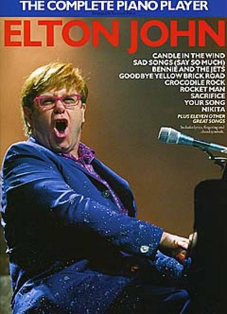 Couverture du livre « THE COMPLETE PIANO PLAYER : ELTON JOHN - 20 TITRES » de John Elton, librairie Les Contes Infusés à Corte