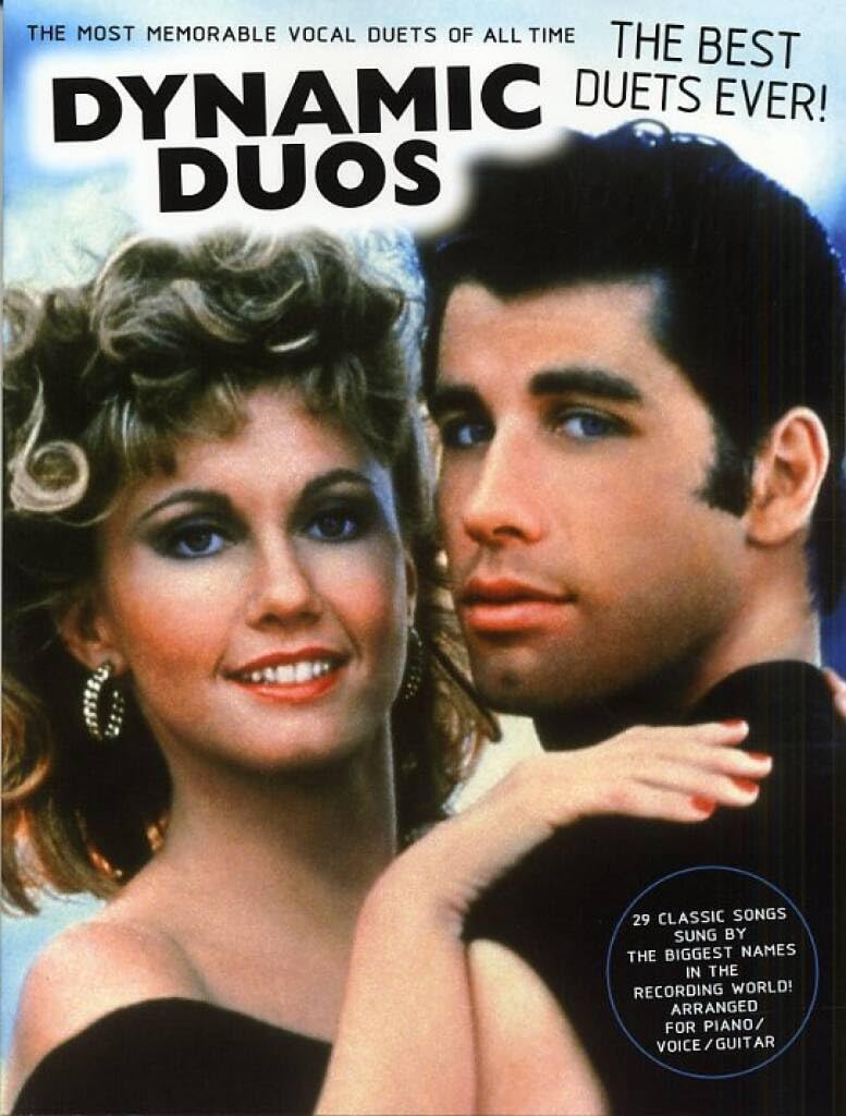 Couverture du livre « DYNAMIC DUOS: THE BEST DUETS EVER! PIANO, VOIX, GUITARE », librairie Les Contes Infusés à Corte
