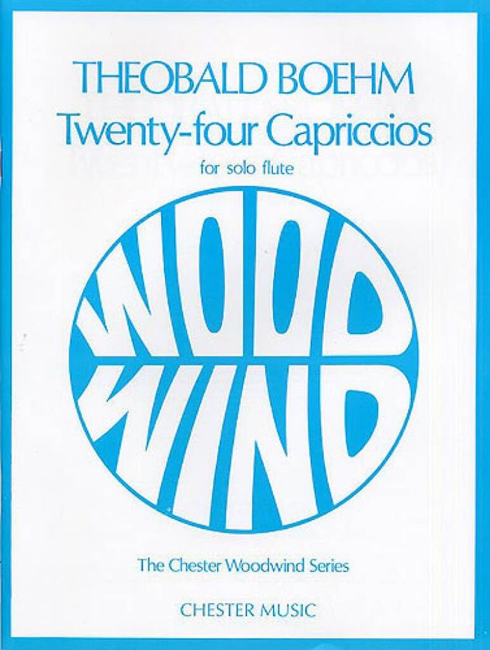 Couverture du livre « THEOBALD BOEHM: TWENTY-FOUR CAPRICCIOS FOR SOLO FLUTE » de Boehm, (art Theobald, librairie Les Contes Infusés à Corte