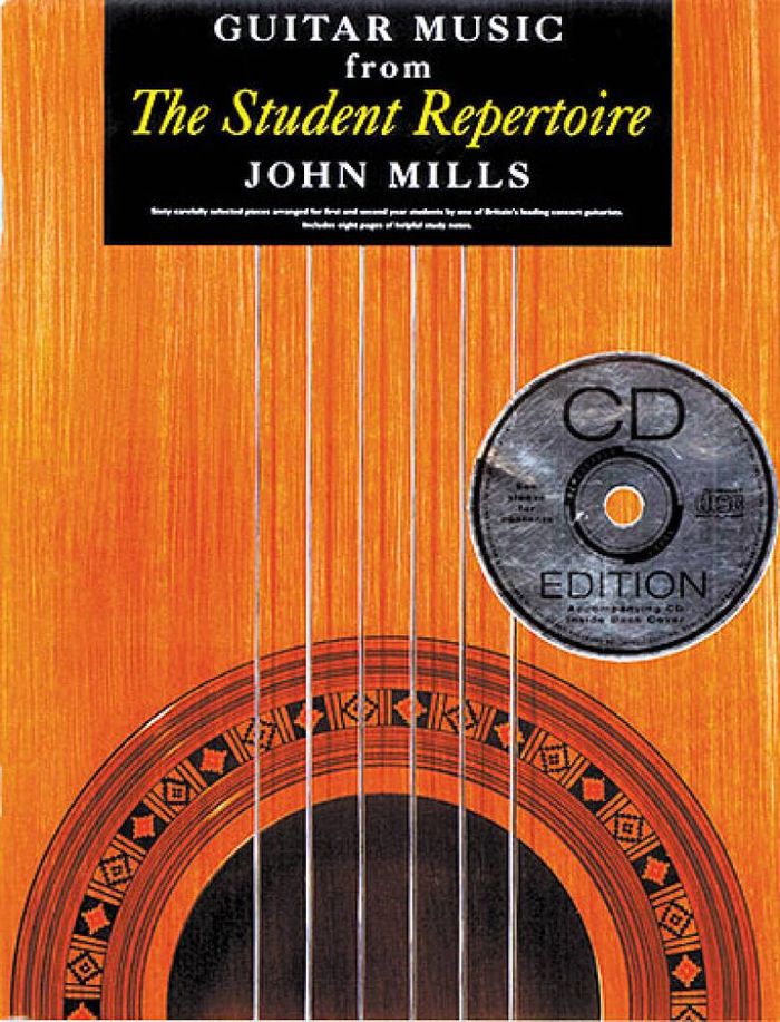 Couverture du livre « GUITAR MUSIC FROM THE STUDENT REPERTOIRE +CD » de Mills, (artist) John, librairie Les Contes Infusés à Corte