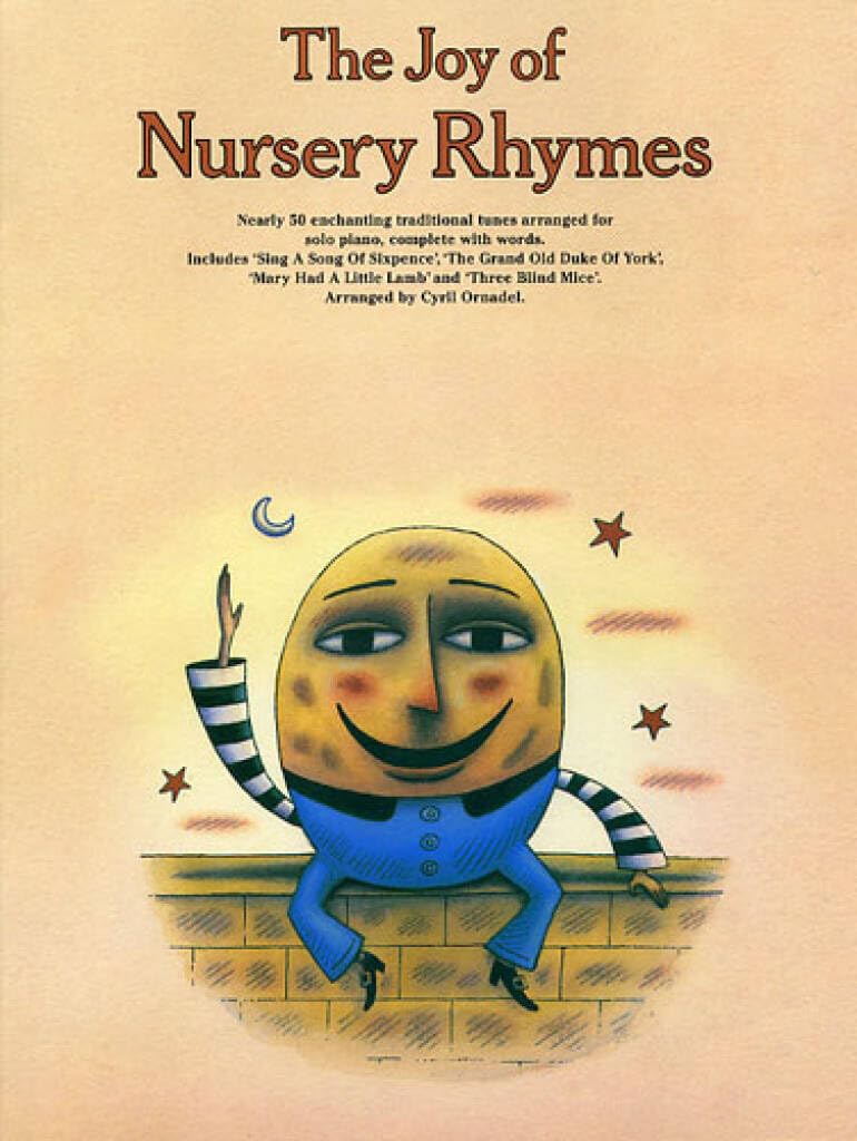 Couverture du livre « THE JOY OF NURSERY RHYMES - RECUEIL PIANO » de Agay Denes, librairie Les Contes Infusés à Corte