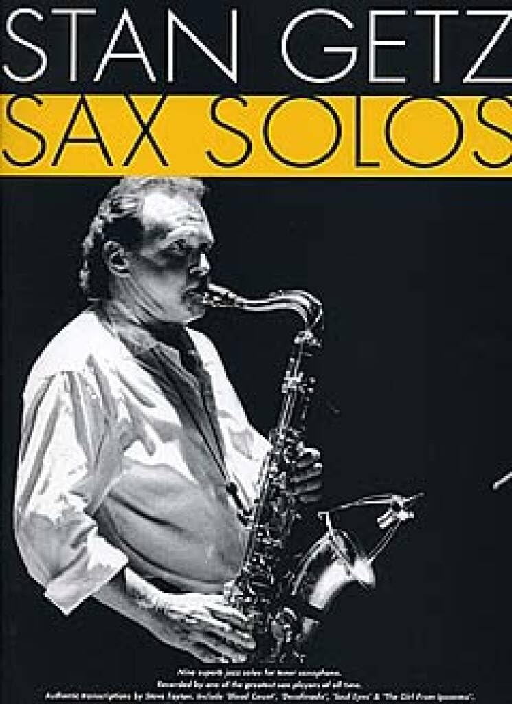 Couverture du livre « STAN GETZ SAX SOLOS » de Getz, (artist) Stan, librairie Les Contes Infusés à Corte
