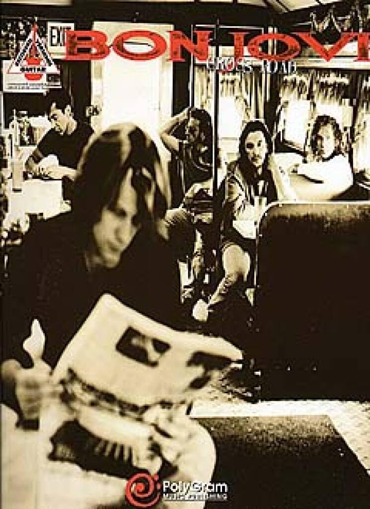 Couverture du livre « BON JOVI: CROSS ROAD - GUITAR RECORDED VERSIONS GUITARE » de Bon Jovi (artist), librairie Les Contes Infusés à Corte