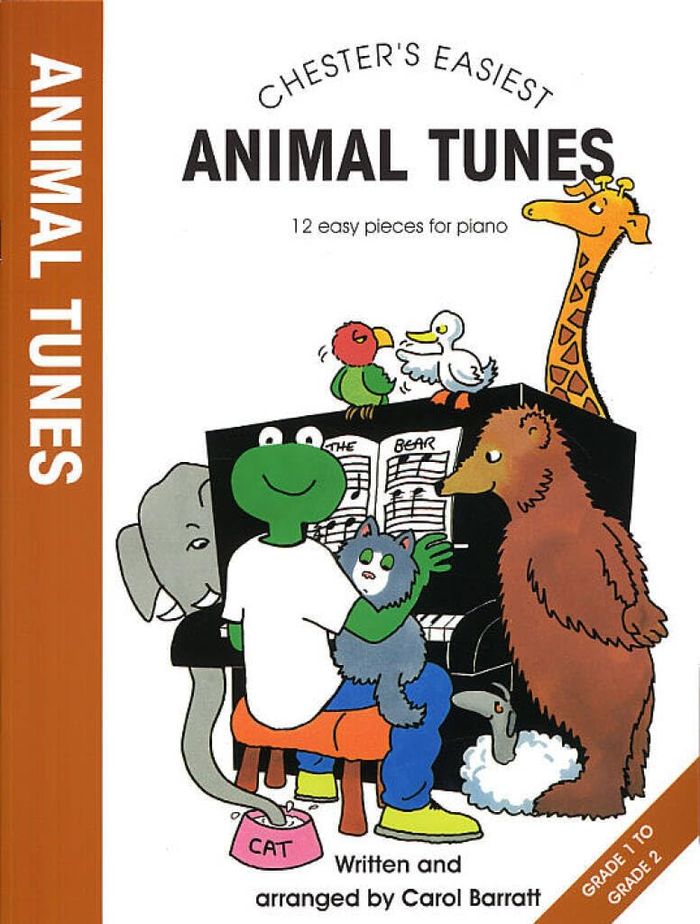 Couverture du livre « CHESTER'S EASIEST ANIMAL TUNES PIANO » de Barratt, (arra Carol, librairie Les Contes Infusés à Corte