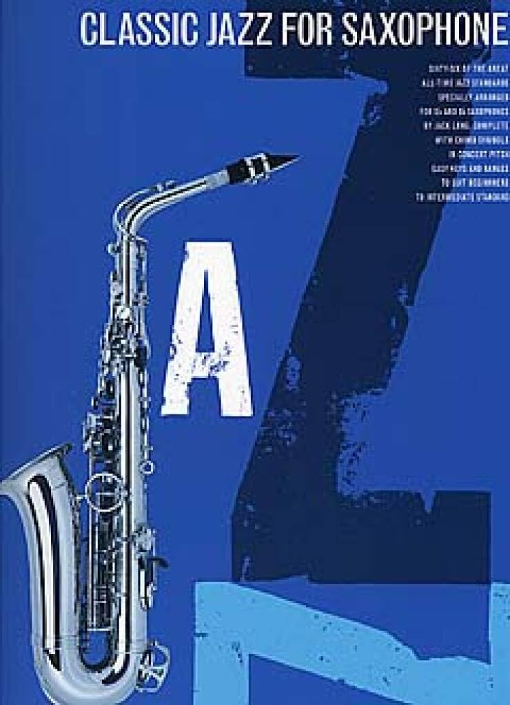 Couverture du livre « CLASSIC JAZZ FOR SAXOPHONE », librairie Les Contes Infusés à Corte