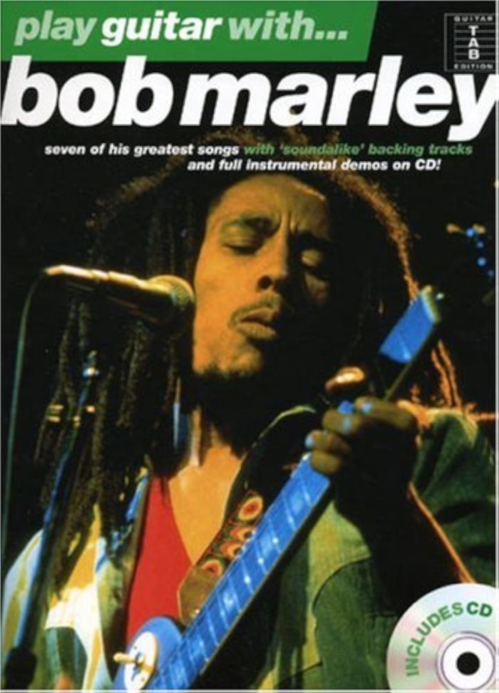 Couverture du livre « PLAY GUITAR WITH... BOB MARLEY GUITARE+CD » de Marley, (artist) Bob, librairie Les Contes Infusés à Corte