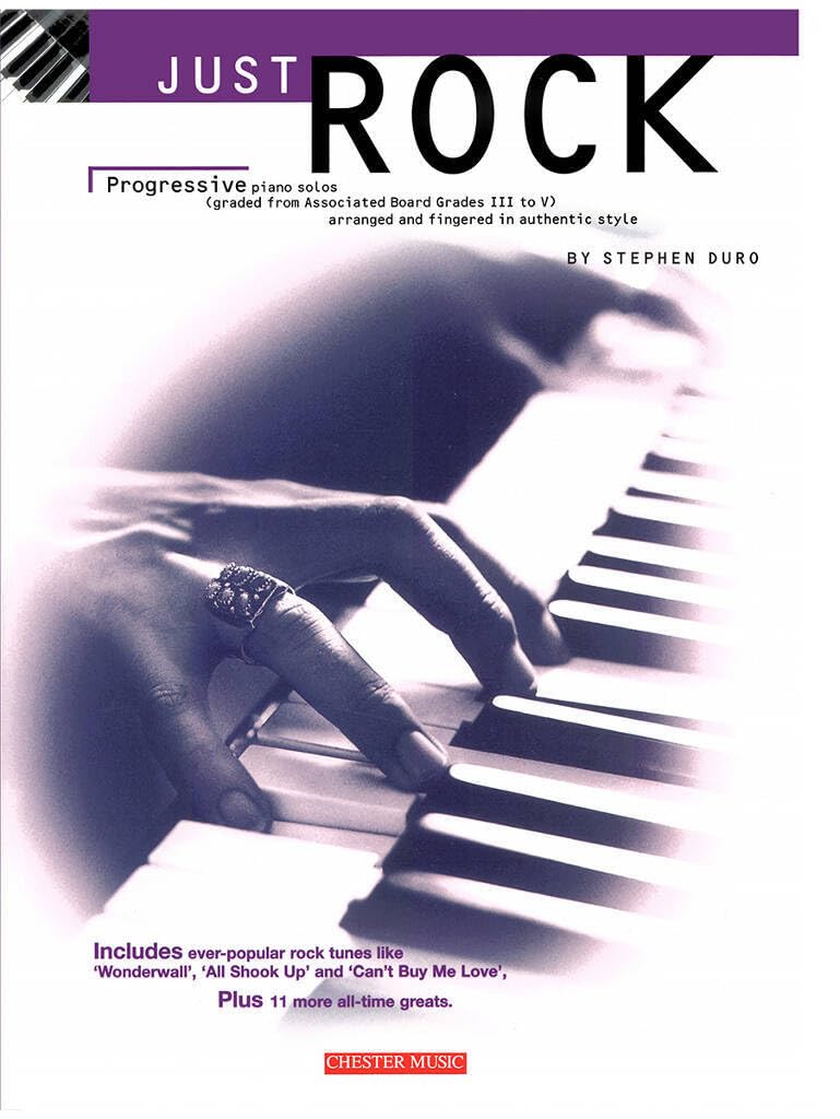 Couverture du livre « JUST ROCK: PROGRESSIVE PIANO SOLOS GRADES III - V » de Auteurs Divers, librairie Les Contes Infusés à Corte