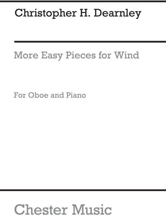 Couverture du livre « C.H.DEARNLEY: MORE EASY PIECES FOR WIND » de Auteurs Divers, librairie Les Contes Infusés à Corte
