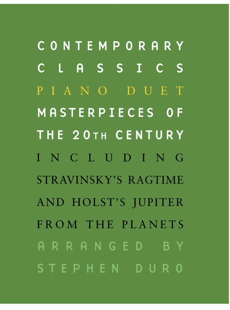 Couverture du livre « CONTEMPORARY CLASSICS: PIANO DUET » de Auteurs Divers, librairie Les Contes Infusés à Corte