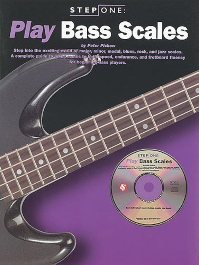 Couverture du livre « STEP ONE: PLAY BASS SCALES GUITARE+CD » de Auteurs Divers, librairie Les Contes Infusés à Corte