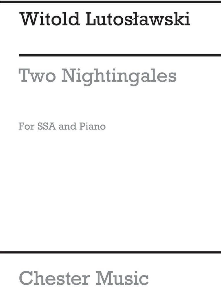 Couverture du livre « WITOLD LUTOSLAWSKI: TWO NIGHTINGALES » de Lutoslawski, Witold, librairie Les Contes Infusés à Corte